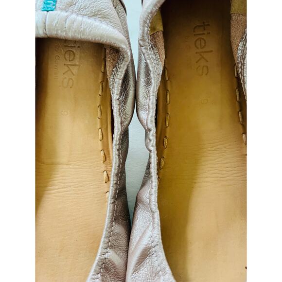 Tieks Rose Gold Ballet Flats Size 9 - Picture 5 of 6